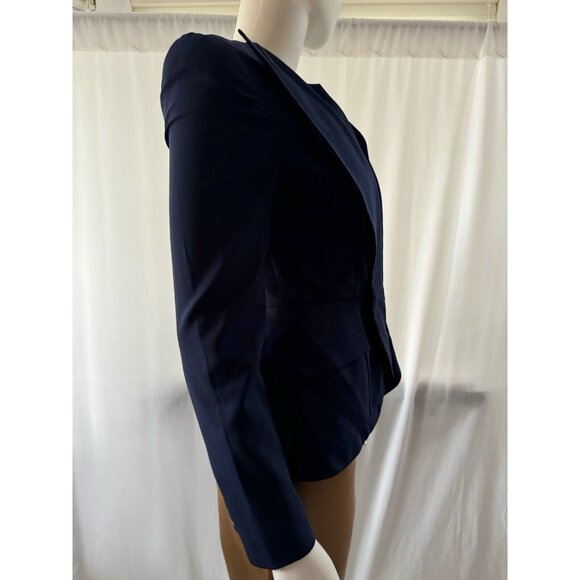 Alvin Valley Women's Jacket Blazer Formal Elegant Navy Blue Size M - Picture 5 of 9